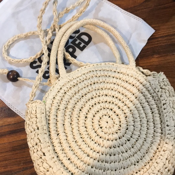 ☀️SOLID & STRIPED Rattan Handbag - Picture 1 of 9